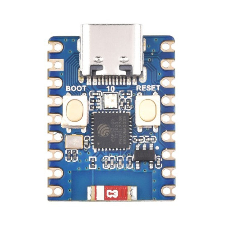 Waveshare 2.4GHz ESP32-C3 Mini Development Board, Based ESP32-C3FN4 Single-core Processor