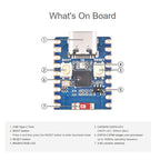 Waveshare 2.4GHz ESP32-C3 Mini Development Board, Based ESP32-C3FN4 Single-core Processor