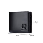 BUFF CAPTAIN 05 Men Leather Short Wallet Anti-Theft Brush Multi-Card Bit First-Layer Soft Cowhide Wallet — view 4