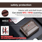 BUFF CAPTAIN 025 Leather Short Horizontal First-Layer Cowhide Wallet Multi-Function Card Tap Wallet — view 6