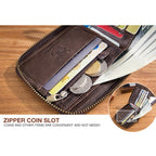 BUFF CAPTAIN 025 Leather Short Horizontal First-Layer Cowhide Wallet Multi-Function Card Tap Wallet — view 8