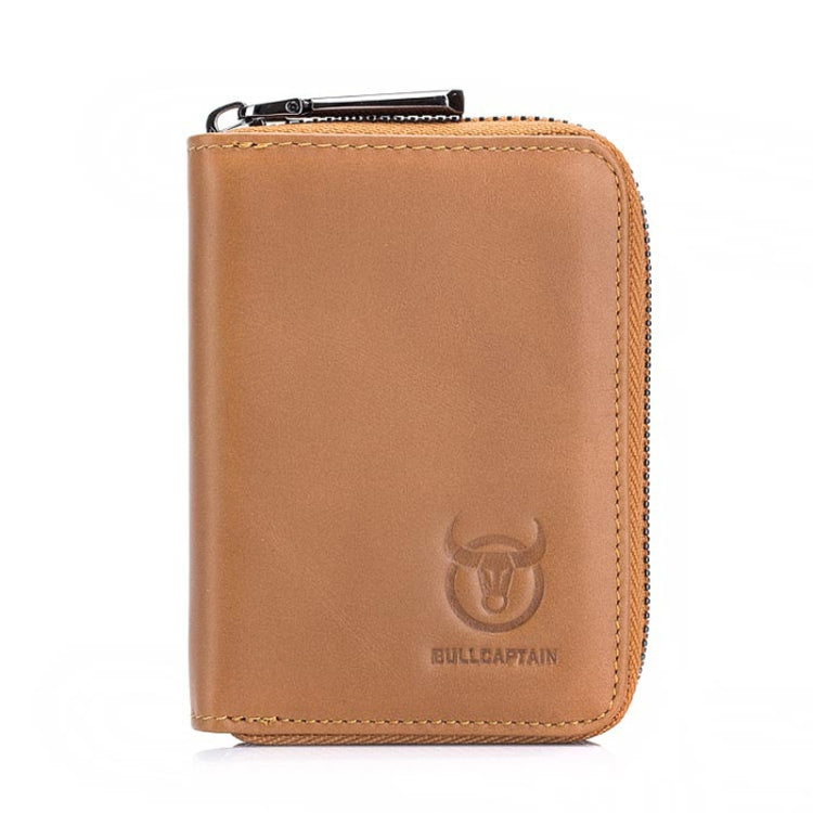 BUFF CAPTAIN 05 Head Layer Leather Card Bag Men Casual Leather Driver'S License Card Package — Black
