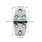 316 Stainless Steel Six-Hole Hinge, Specification: 38x76x4mm — view 3