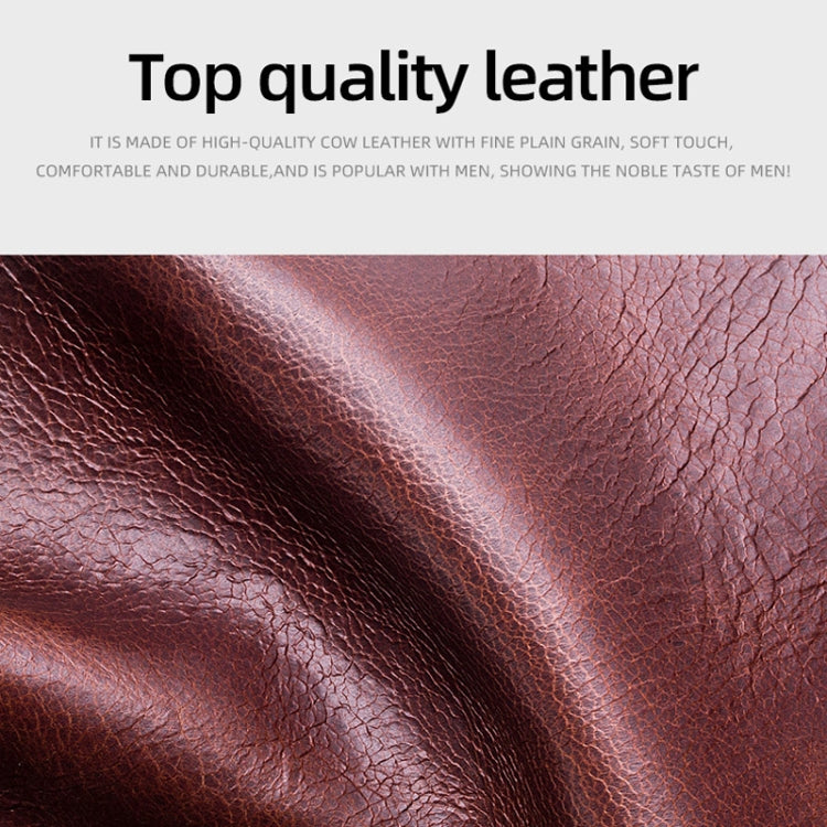 BUFF CAPTAIN 0204 Men Leather Horizontal And Vertical Wallet First-Layer Cowhide Anti-Theft Brush Card Clamp — view 11