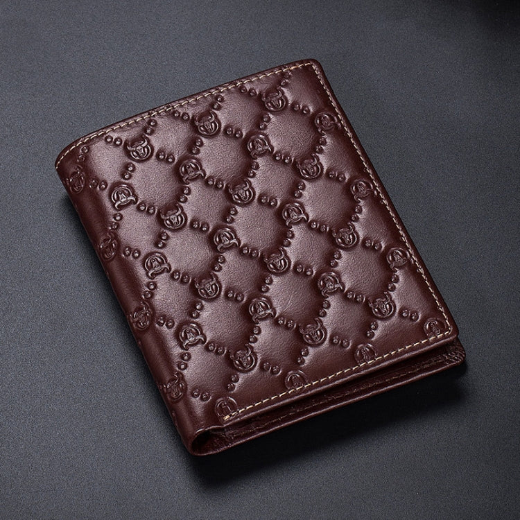 BUFF CAPTAIN 0204 Men Leather Horizontal And Vertical Wallet First-Layer Cowhide Anti-Theft Brush Card Clamp — Wisdom Black (Horizontal)