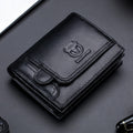 BUFF CAPTAIN 037 First-Layer Cowhide Men Leather Wallet Multi-Function Driver License Coin Purse