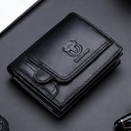 BUFF CAPTAIN 037 First-Layer Cowhide Men Leather Wallet Multi-Function Driver License Coin Purse