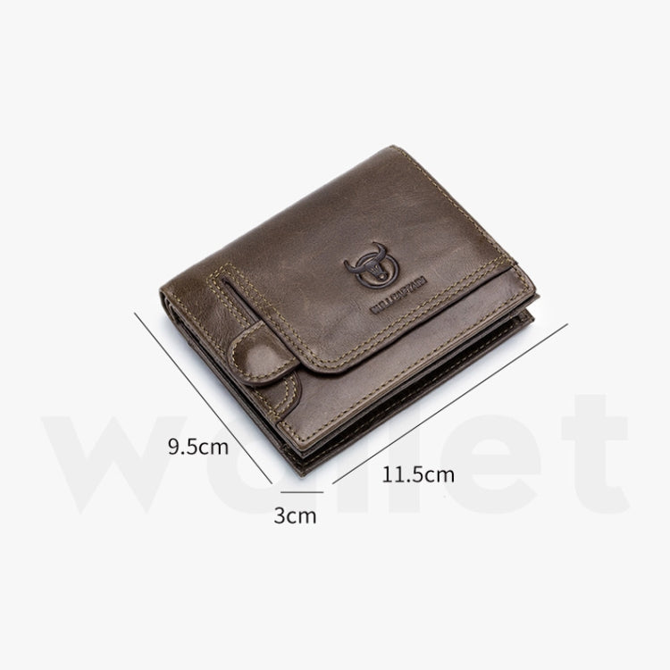 BUFF CAPTAIN 037 First-Layer Cowhide Men Leather Wallet Multi-Function Driver License Coin Purse — view 5