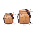 BUFF CAPTAIN 053 Men Leather Shoulder Messenger Bag First-Layer Cowhide Large Capacity Briefcase, Specification： — view 8