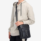 BUFF CAPTAIN 053 Men Leather Shoulder Messenger Bag First-Layer Cowhide Large Capacity Briefcase, Specification： — view 12