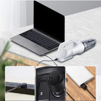 Car Home High Suction Handheld Mute Wireless Vacuum Cleaner, 3 Section 11.1V + Drag