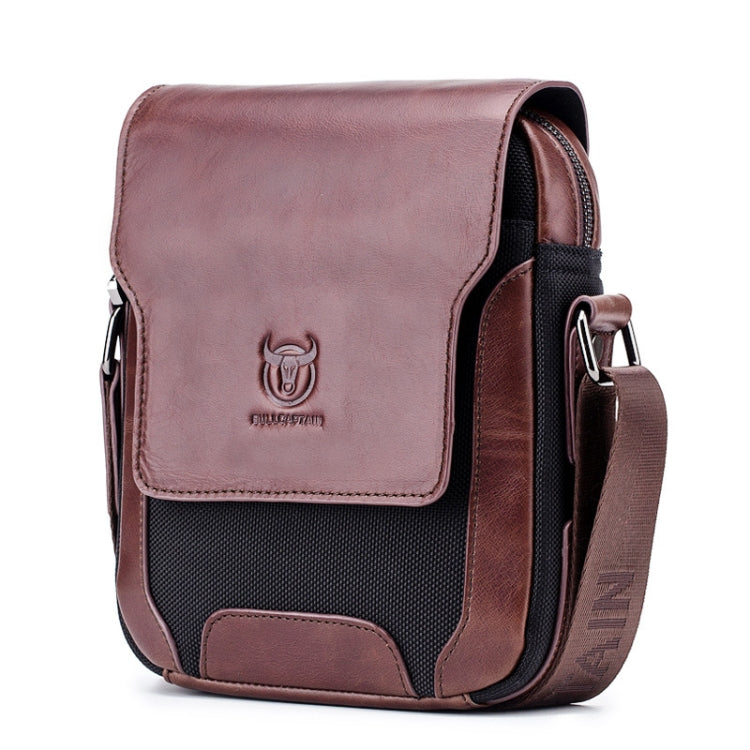 BUFF CAPTAIN 999 Men Leather Diagonal Bag First-Layer Cowhide Multi-Function Shoulder Bags — Black
