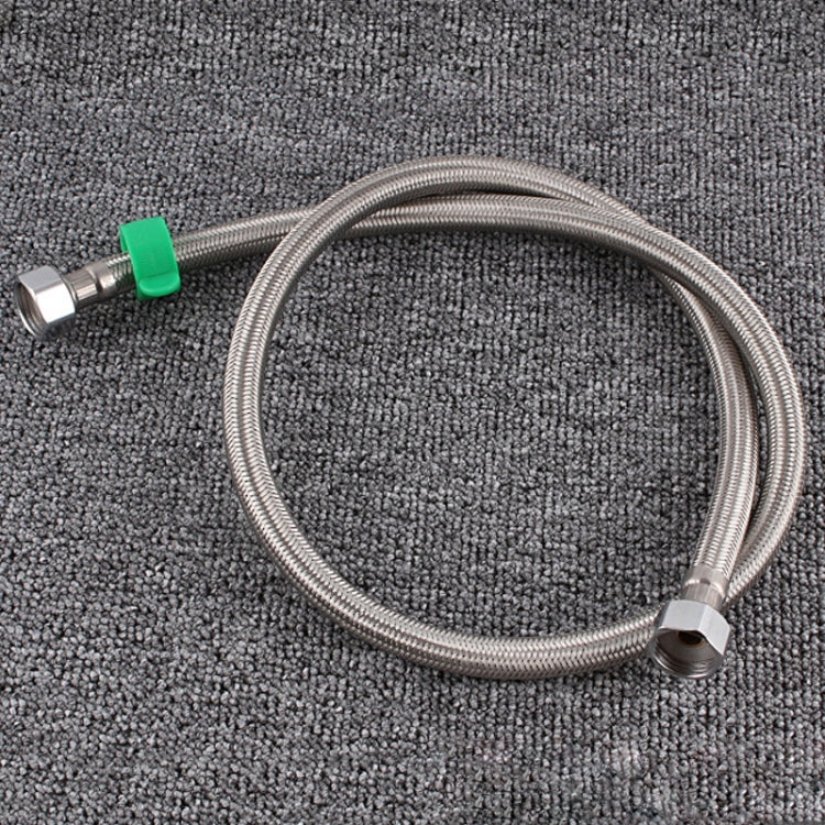 304 Stainless Steel Metal Knitting Hose Toilet Water Heater Hot And Cold Water High Pressure Pipe 4/8 Inch DN15 Connecting Pipe — 2m Steel Hat