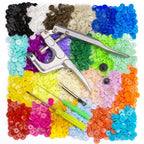 Colorful Plastic Resin Children Clothes Button Hand Pressure Pliers Installation Tool