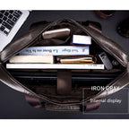 BUFF CAPTAIN 046 Men Leather Briefcase First-Layer Cowhide Computer Handbag — view 7