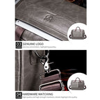 BUFF CAPTAIN 046 Men Leather Briefcase First-Layer Cowhide Computer Handbag — view 9