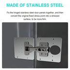 Stainless Steel Hinge Repair Installer, Specification: Single Plate +8 screw — view 6