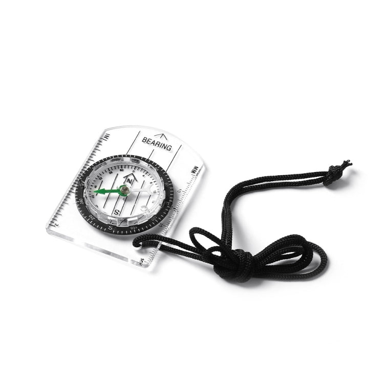 Compass With Map Measuring Ruler Outdoor Multifunctional Compass, 2 in 1