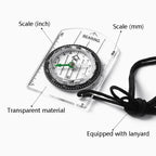 Compass With Map Measuring Ruler Outdoor Multifunctional Compass, 2 in 1 — view 3