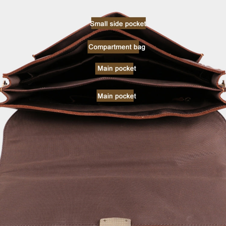 Men Business Briefcase 15.6-Inch Multi-Function Computer Handbag — view 4