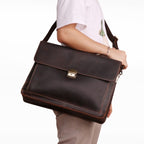 Men Business Briefcase 15.6-Inch Multi-Function Computer Handbag — view 6