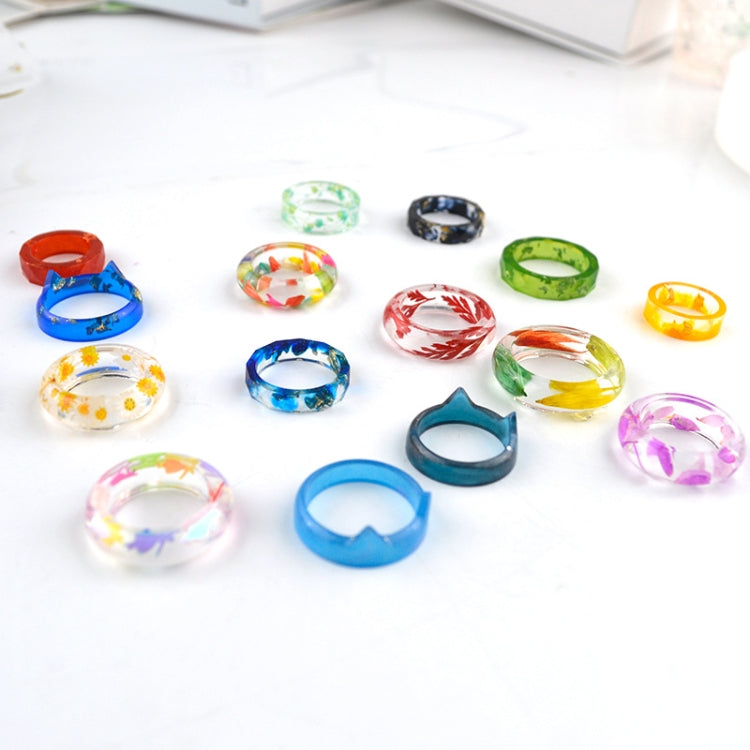 DIY Crystal Dripping Ring Pendant Silicone Mold Arc-Shaped Section Ring Mold — view 4