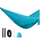Outdoor Hammock Camping Nylon Single Swing, Random Color Delivery
