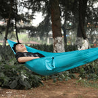 Outdoor Hammock Camping Nylon Single Swing, Random Color Delivery
