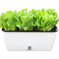 Family Balcony Rectangular Plastic Self-Absorbent Vegetable Growing Pot Flower Pot, Style:
