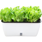 Family Balcony Rectangular Plastic Self-Absorbent Vegetable Growing Pot Flower Pot, Style: