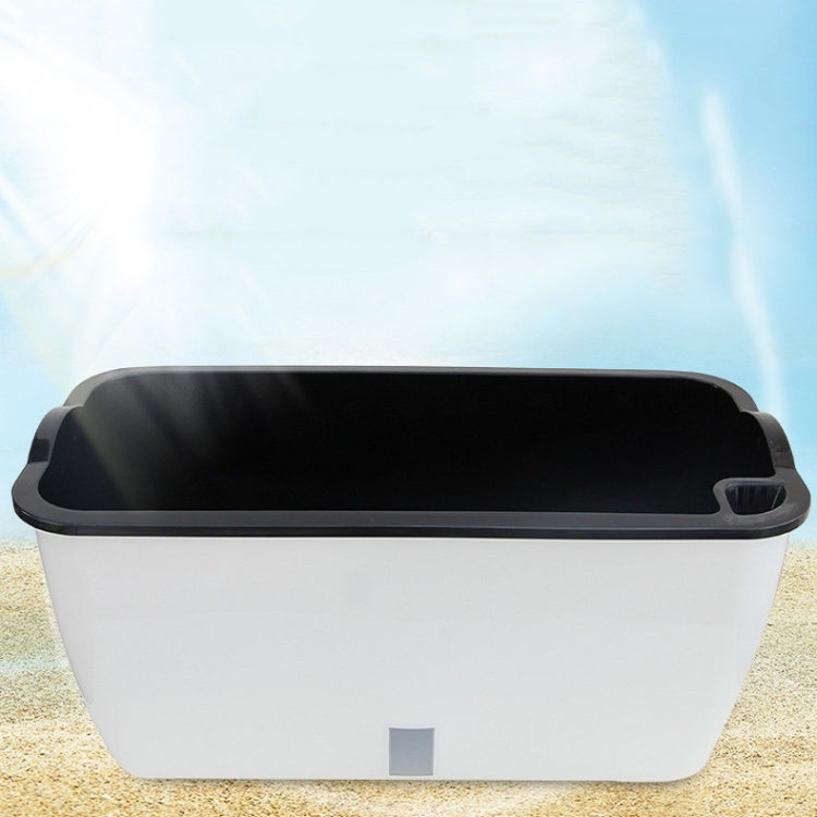 Family Balcony Rectangular Plastic Self-Absorbent Vegetable Growing Pot Flower Pot, Style: — view 4