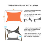 Outdoor Garden Sunshade Sail Waterproof Anti-UV Canopy, Size: 3m x 3m