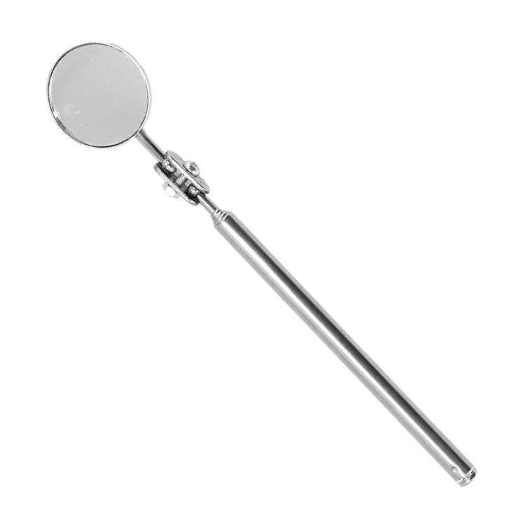 Car Repair Detection Mirror Universal Folding Telescopic Mirror Welding Chassis Inspection Mirror — Silver 50mm