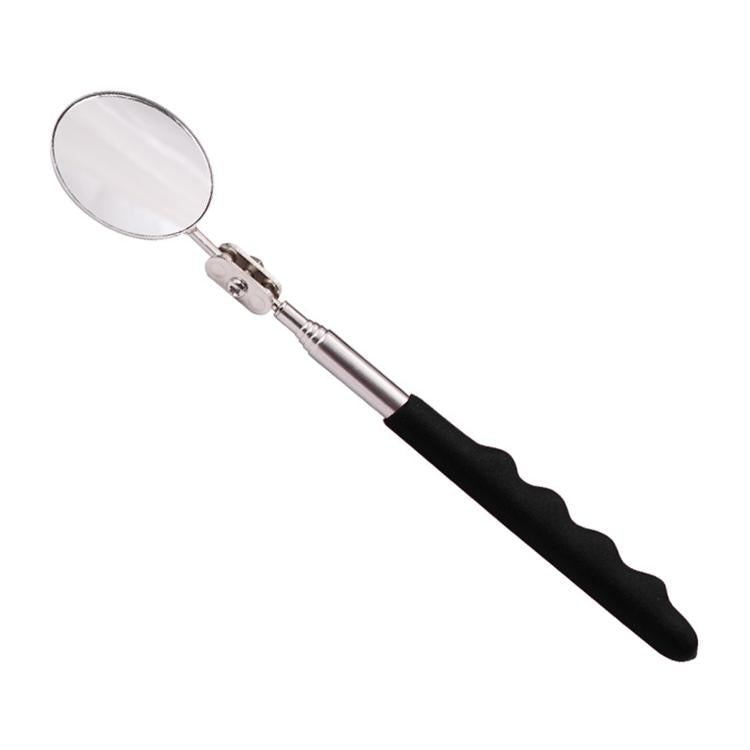 Car Repair Detection Mirror Universal Folding Telescopic Mirror Welding Chassis Inspection Mirror — Silver 30mm