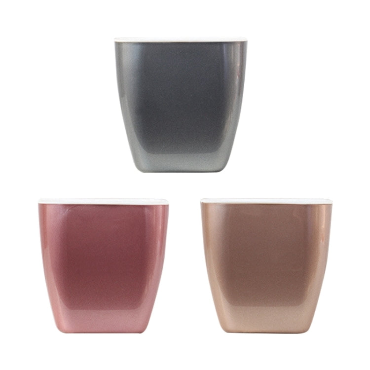 Imitation Metal Colorful Water Storage Plastic Flowerpot — G109 Medium Pot