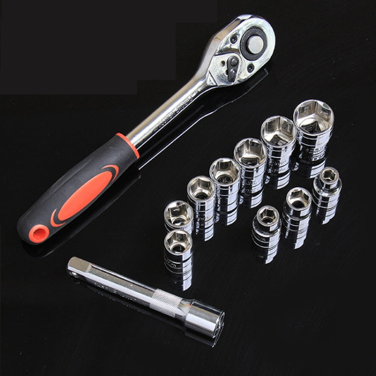 CY-0028 12 PCS/Set Auto Repair Tool Ratchet Quick Socket Wrench Hardware Box Combination — view 8