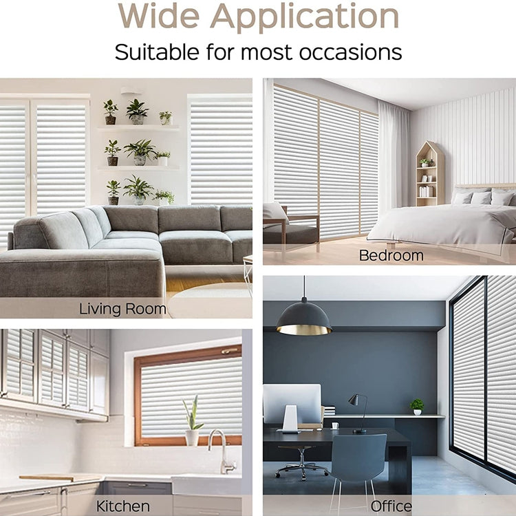 2pcs Office Privacy Glass Film Admiring Removable Large Size Blind Glass Stickers, Specification: 45cm x 1 m — view 7