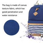 3 PCS/Set Canvas Leisure Backpack Large Capacity Printed School Bag — view 9