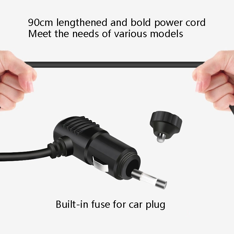 F558 With USB Mobile Phone Charging Car Fan 12/24V Car Truck Double Shaking Head Fan