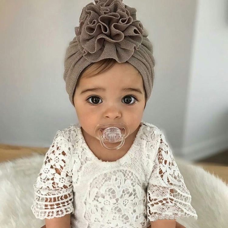 Baby Sun Flower Hedging Cap Solid Color Turban Hat — view 24