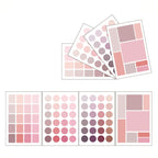 10 Sets YZCSBQ Multifunctional Color Label Sticker Index Sticky Note — Pink