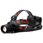 T40 P50 Lamp Beads Headlight USB Rechargeable Zoom Outdoor Strong Headlight, Specification: