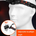 T40 P50 Lamp Beads Headlight USB Rechargeable Zoom Outdoor Strong Headlight, Specification:
