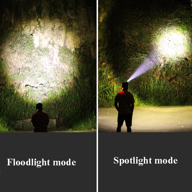 T40 P50 Lamp Beads Headlight USB Rechargeable Zoom Outdoor Strong Headlight, Specification: