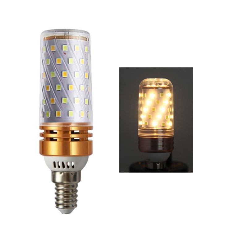 3 PCS No Flicker Corn Light Candle Bulb Screw Bulb — 16W-E27  Three-color Light Home Style