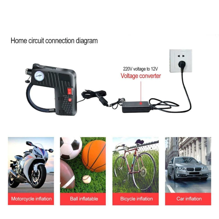 YX-301 12V Multi-Function Car Electric Portable Hand-Held Inflatable Pump
