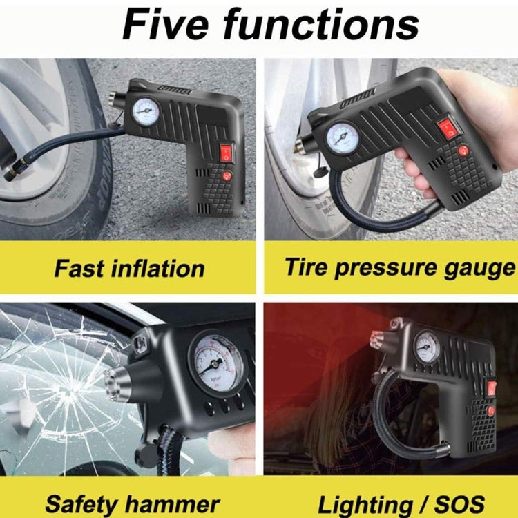 YX-301 12V Multi-Function Car Electric Portable Hand-Held Inflatable Pump
