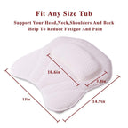 Machine Washable Mesh Cloth 3D Wave Bathtub Pillow Bathroom Bath Headrest — 3D Wave Bathtub Pillow