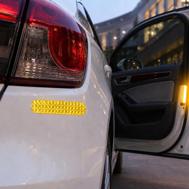 10 Sets High-brightness Laser Reflective Strip Warning Tape Decal Car Reflective Stickers Safety Mark — view 10