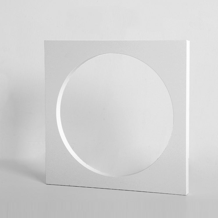 Solid Wood Geometric Polygon Camera Props Creative Photography Ornaments — Square Hollow Circle